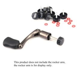 DEUKIO 10pcs Fishing Reel Handle Screw Caps for Spinning Reel Crank Power Foldable Wheels Rocks Arm Handle Knob Accessories