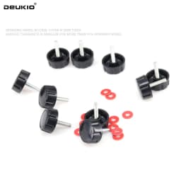 DEUKIO 10pcs Fishing Reel Handle Screw Caps for Spinning Reel Crank Power Foldable Wheels Rocks Arm Handle Knob Accessories