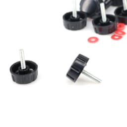 DEUKIO 10pcs Fishing Reel Handle Screw Caps for Spinning Reel Crank Power Foldable Wheels Rocks Arm Handle Knob Accessories