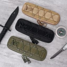 EDC Tactical Knife Pouch Molle Nylon Bag for Folding Knives Outdoor Camping Hunting Accessories