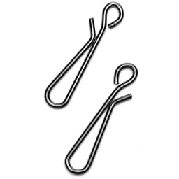 Quick Lock Snap 50Pcs Size 0-6 Black Nickel Stainless Steel Fishing Connector for Saltwater Freshwater Fishing Tackle