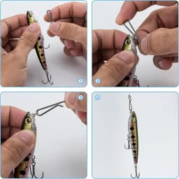 Quick Lock Snap 50Pcs Size 0-6 Black Nickel Stainless Steel Fishing Connector for Saltwater Freshwater Fishing Tackle