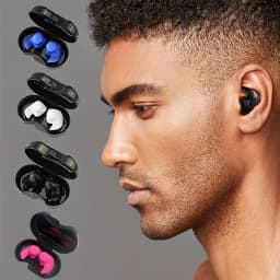 1 Pair Reusable Swimming Earplugs - Waterproof for Swimming Surfing Snorkeling Multi-Color Options