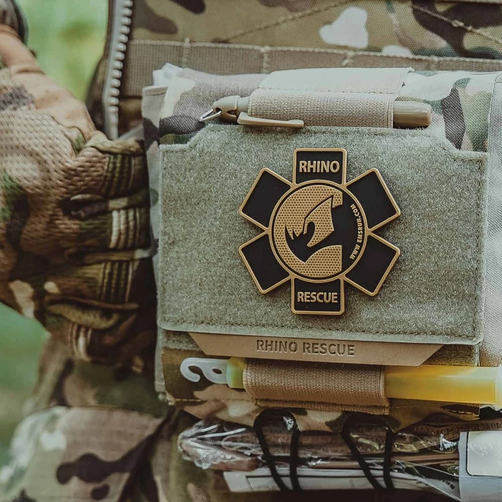 RHINO RESCUE Tactical Molle Medical Pouch Horizontal IFAK Bag Quick Release First Aid Kit for Belt Vest Outdoor