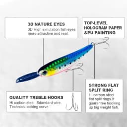 Sinking Minnow Fishing Bait 63mm/17g Artificial Pencil Lure For Bass Trout Fishing Lures