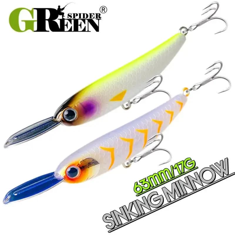 Sinking Minnow Fishing Bait 63mm/17g Artificial Pencil Lure For Bass Trout Fishing Lures