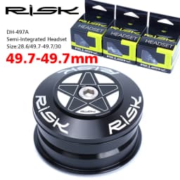 RISK MTB Road Bicycle Headset 44mm 34/41/41.8/49.7/50.6/55/56mm for Bike 28.6mm 1 1/8 Straight 1.25-1.5" 1 1/4-1/2 Tapered Fork