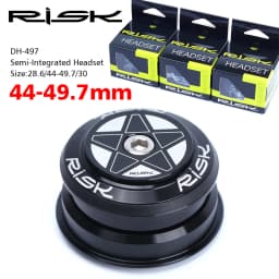 RISK MTB Road Bicycle Headset 44mm 34/41/41.8/49.7/50.6/55/56mm for Bike 28.6mm 1 1/8 Straight 1.25-1.5" 1 1/4-1/2 Tapered Fork