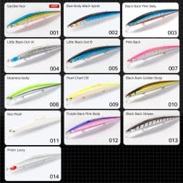 Hunthouse Tide Slim Minnow 175mm 24.5g Floating Wobble Flyer Minnow Fishing Lure Hard Bait Saltwater ABS Plastic For Seabass
