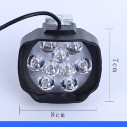 Ebike LED Light 24V 36V 48V 60V 72V 15W Electric Bike Headlight Waterproof for Electric Bicycle Motorcycles Front Light