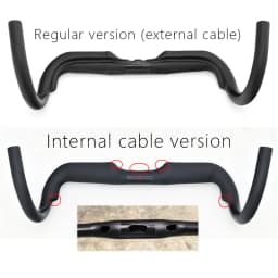 KOCEVLO Carbon Gravel Handlebar Light Bent Racing Bicycle Internal Cables Road Handlebar 340/360/380/400/420mm