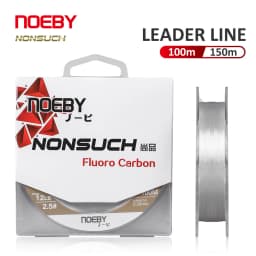 NOEBY Fluorocarbon Leader Line 4-32lb 100m 150m Invisible Abrasion Resistant Fishing Leader