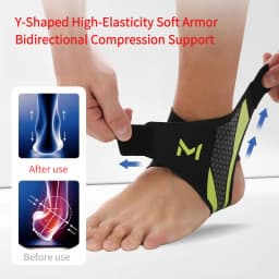 Compression Ankle Support Ankle Protection Brace Anti-Sprain One-Piece Design Suitable for Basketball Soccer Running Protection