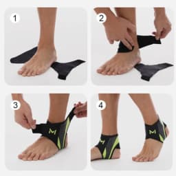 Compression Ankle Support Ankle Protection Brace Anti-Sprain One-Piece Design Suitable for Basketball Soccer Running Protection