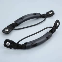 2 Pcs Boat Side Mount Nylon Carry Handles with Paddle Bungee Hardware and 4 Stainless Steel Screws for Rowing Boats Kayak Canoes