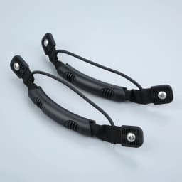 2 Pcs Boat Side Mount Nylon Carry Handles with Paddle Bungee Hardware and 4 Stainless Steel Screws for Rowing Boats Kayak Canoes