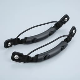 2 Pcs Boat Side Mount Nylon Carry Handles with Paddle Bungee Hardware and 4 Stainless Steel Screws for Rowing Boats Kayak Canoes