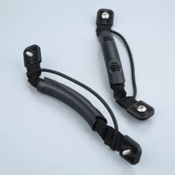 2 Pcs Boat Side Mount Nylon Carry Handles with Paddle Bungee Hardware and 4 Stainless Steel Screws for Rowing Boats Kayak Canoes