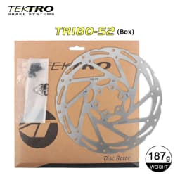 TEKTRO Disc Brake Rotor 6-Bolt TR160/TR180/TR203 160/180/203mm Stainless Steel Lightweight Dissipation Polygonal Design Screws