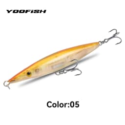 YOOFISH Floating Pencil Bait 90mm/110mm/130mm/150mm Long Casting Topwater Stickbait Hard Wobblers For Seabass Pike Fishing