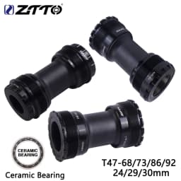 ZTTO T47 Bike Bottom Bracket 47mm Width 68-86.5-92MM Frame shell Ceramic Bearing BB For 24 28.99mm 30mm Cranksets Central Axis