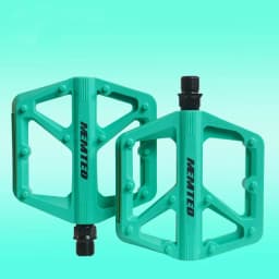 Ultralight Economy Model Double DU Bearing Bike Pedal Nylon Material Reflective Bright Strips MTB Road Bicycle Flat Pedals
