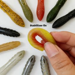 MUKUN 63mm/80mm Sinking Soft Lure Artificial Fishing Lures Sea Worms Earthworm Fishing Tackle Soft Lures