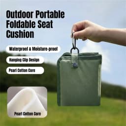 Oxford Cloth Folding Camping Seat Pad Waterproof Thickened Portable for Hiking Trekking Outdoor Seat Pad