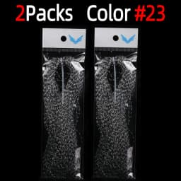 2Packs Twisted Holographic Flashabou Tinsel Fly Fishing Tying Crystal Flash for Baitfish Streamer Jig Hook Lure Making Material