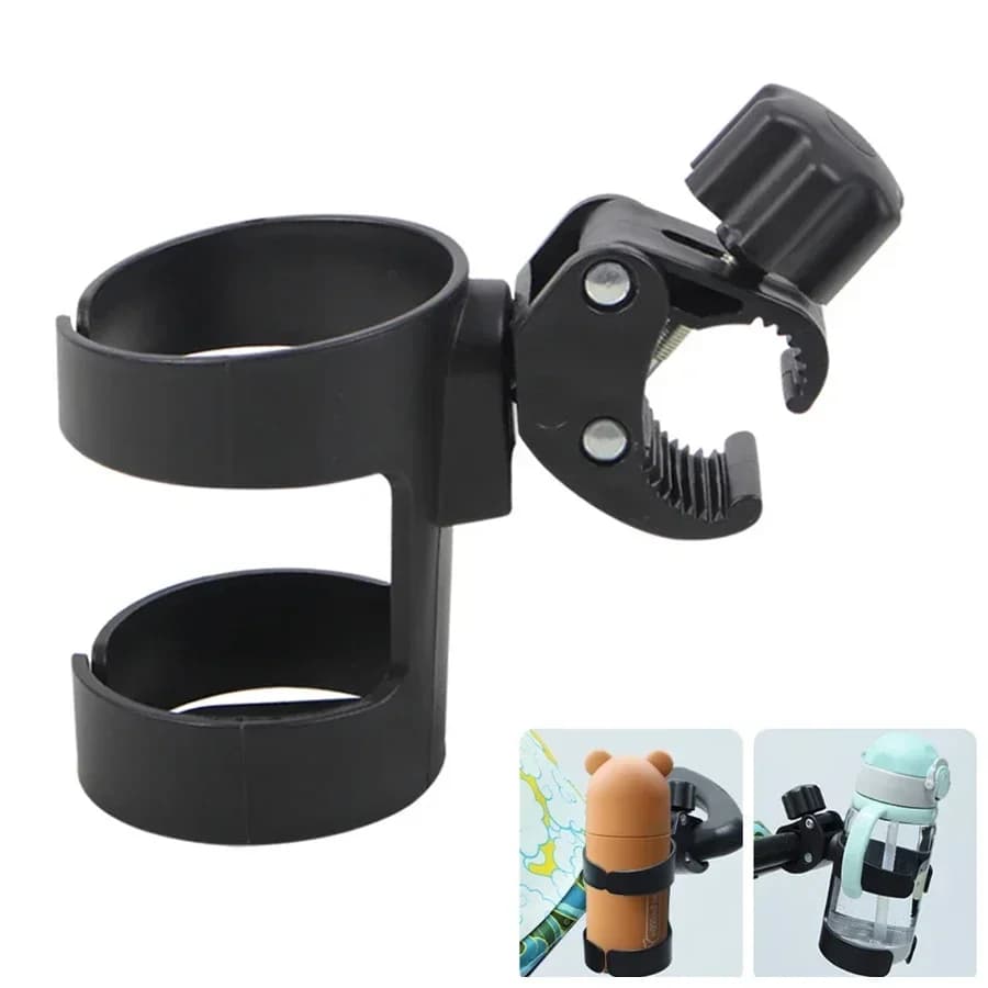 1pc Universal Water Bottle Holder Adjustable Cup Cage for Bike E Car Stroller No Drill Anti Slip Design