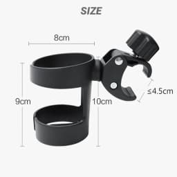 1pc Universal Water Bottle Holder Adjustable Cup Cage for Bike E Car Stroller No Drill Anti Slip Design