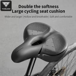 TOSUOD Soft Bicycle Saddle Sponge Shock Absorbing Seat Hollow Comfortable MTB Road Bike Universal Waterproof Cushion