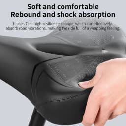 TOSUOD Soft Bicycle Saddle Sponge Shock Absorbing Seat Hollow Comfortable MTB Road Bike Universal Waterproof Cushion