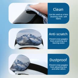 1/2/4/6Pcs Ski Goggles Protective Cover Fashion Snow Mountain Starry Print Portable Dust-proof Scratch-Proof Ski Eyewear Cover