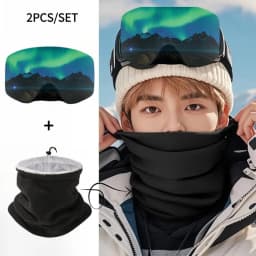 1/2/4/6Pcs Ski Goggles Protective Cover Fashion Snow Mountain Starry Print Portable Dust-proof Scratch-Proof Ski Eyewear Cover
