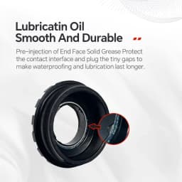 High-Performance T47 Threaded Bottom Bracket - 68/77/85.5mm for 24mm & DUB Axle, Ceramic/Steel Bearings, Smooth for Road bikes