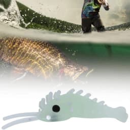 50Pcs Luminous Silicone Soft Shrimp Lure Baits Soft Lure Worms Glow Simulation Prawn Shrimps Fishing Tackle Lures Baits