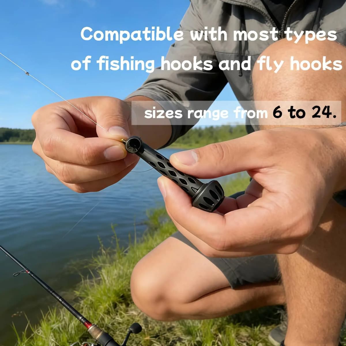Magnetic Fly Fishing Threader Easy & Quick Thread Knot Tying Tool Portable Lightweight Fly Tying Accessories For Outdoor Fishing