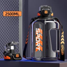 Summer Sport Water Bottle Large Capacity Ton Bucket for Men Women Hiking Basketball Fitness Portable Water Jug With Straw
