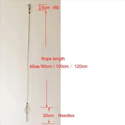 60cm/80cm/100cm/120cm Spearfishing live fish stringer dive fishing lock buckle suitable for underwater hunting and angling