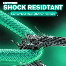 ZUKIBO Brand FEIKE Ⅱ Green Ultra Thinner Braided Multifilament PE Line 1000m Soft Strong Fishing Line Antibite Wear Resistant