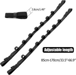Car Fishing Rod Holder 7 Rod Capacity, Adjustable 33.5-66.9 Inch Heavy Duty Vehicle Rod Carrier for SUV/Wagons/Van/Jeep/Truck