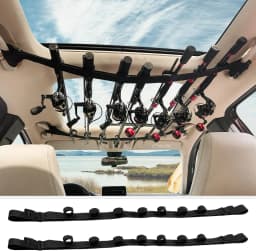 Car Fishing Rod Holder 7 Rod Capacity, Adjustable 33.5-66.9 Inch Heavy Duty Vehicle Rod Carrier for SUV/Wagons/Van/Jeep/Truck