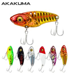 6PCS Metal VIB Lure 5g 7g 10g 15g 20g 3D Eyes Spoon Spinner Balancer Fishing Lure Sinking Jig Hard Bait Fishing Tackle