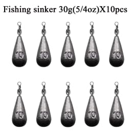 10pcs/lot Drop Shot Fishing Sinker 7g 10g 15g 20g 25g 30g Fishing Swivel Carp Fishing Weight Fishing Tackle Accessories