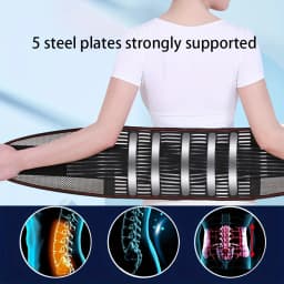 Waist Support Belt Breathable Adjustable Posture Corrector Lumbar Support Brace Herniated Disc Sciatica Pain Relief Waist Brace