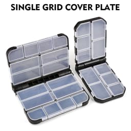 PROBEROS 1PC Plastic Fishing Tackle Bait Storage Boxes Portable Double-Sided Lure Hook Organizer Mini Utility Lures Fishing Box