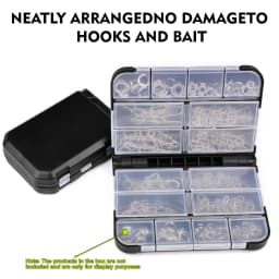 PROBEROS 1PC Plastic Fishing Tackle Bait Storage Boxes Portable Double-Sided Lure Hook Organizer Mini Utility Lures Fishing Box