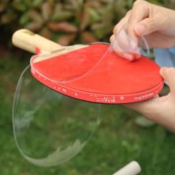 Transparent Table Tennis Racket Rubber Protective Film Racket Accessories Double-Sided Table Tennis Racket Protective Film