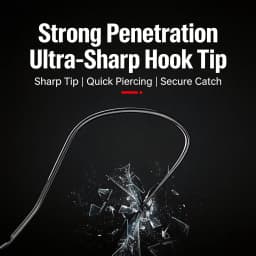 Wolf Tooth Fishing Hooks Competition Special Curved Shaped Hooks Designed for Slip Lip Catfish Suitable for Carp And Grassfish